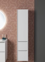 Шкаф-пенал для ванной Aquanet Вита белый матовый