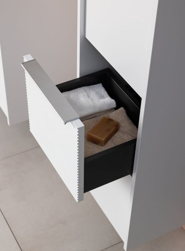 Шкаф-пенал для ванной Aquanet Вита белый матовый