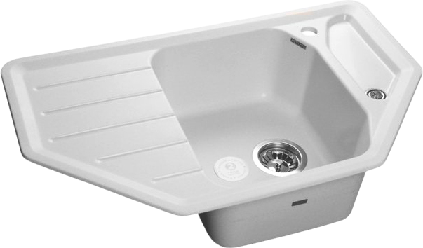 Комплект Мойка GranFest Corner C-800 E иней + Смеситель MEGA Ege MG-PL10 хром