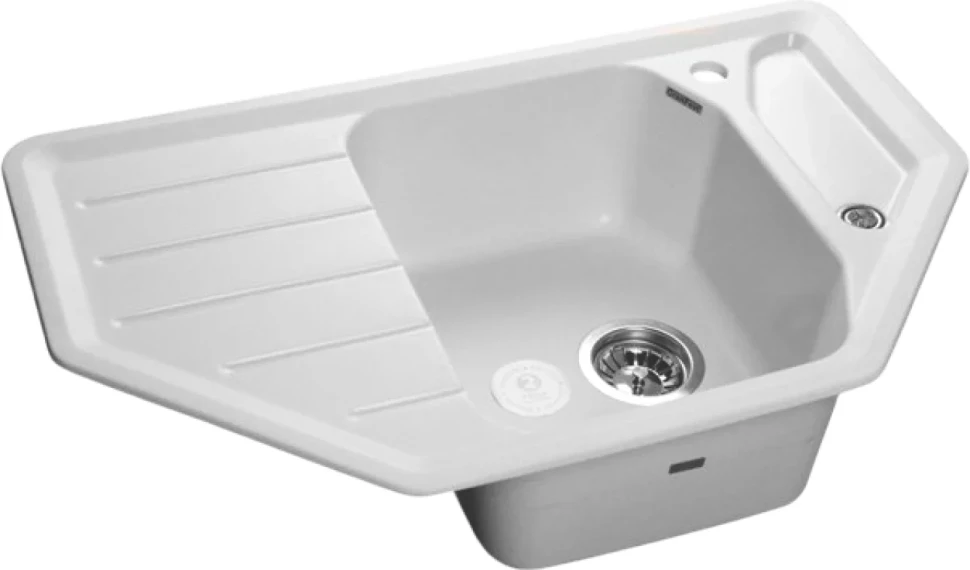 Комплект Мойка GranFest Corner C-800 E иней + Смеситель MEGA Ege MG-PL10 хром
