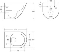 Комплект Унитаз подвесной BelBagno Amanda BB051CHR безободковый + Крышка BB051SC с микролифтом + Инсталляция TECE Now 9400412 4 в 1 с кнопкой смыва