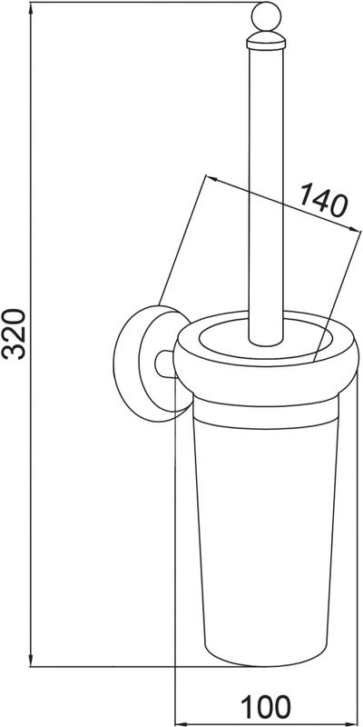 Набор Держатель Boheme Palazzo 10101 + Ершик 10114