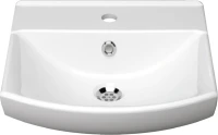 Тумба с раковиной Misty Сканди 50 напольная, белая, дуб крафт золотой, антрацит