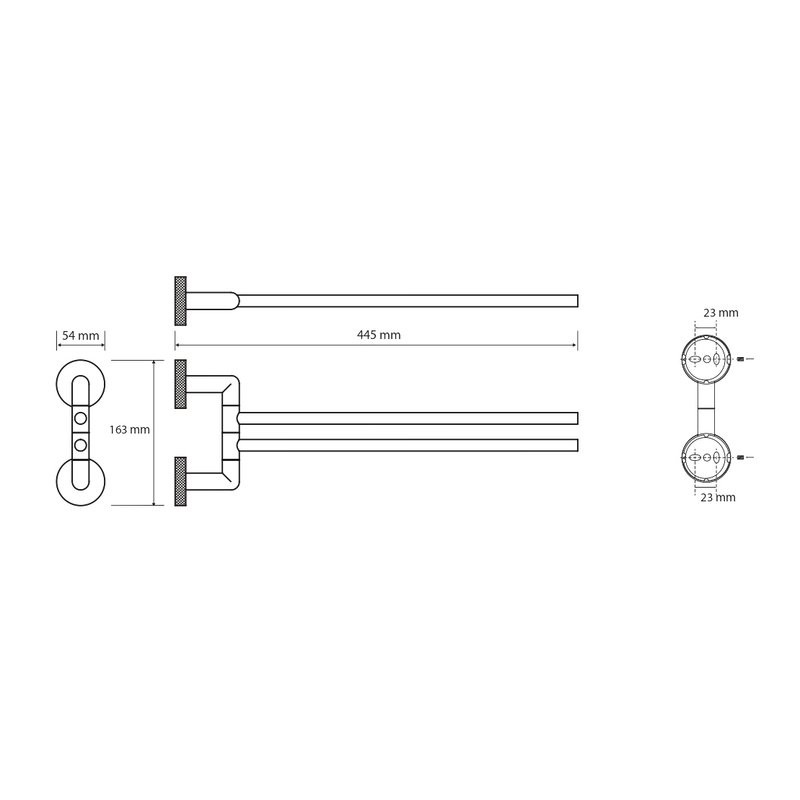 Держатель для полотенец Bemeta Stella 166204102 серебро