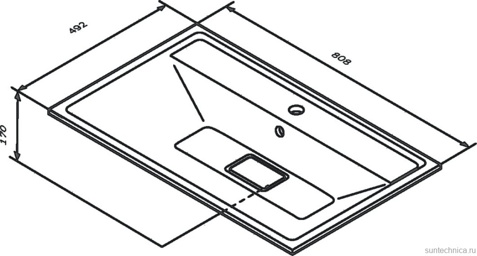 Тумба с раковиной AM.PM Inspire V2.0 80 элегантный серый