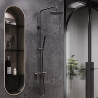 Душевая стойка Damixa Scandinavian Pure 936800300 черная матовая