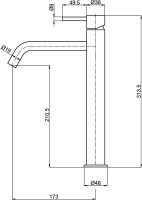 Смеситель для раковины AQUAme Siena AQM6214GG глянцевое золото