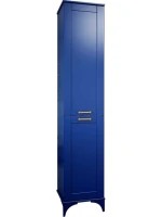 Шкаф пенал для ванной Sanflor Ванесса 2 R, напольный, индиго