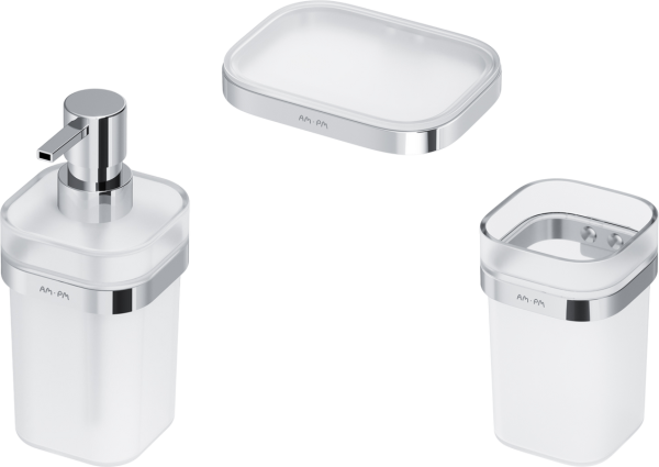 Стакан AM.PM Func A8F34300 хром + Мыльница AM.PM Func A8F34200 хром + Дозатор AM.PM Func A8F36900 хром