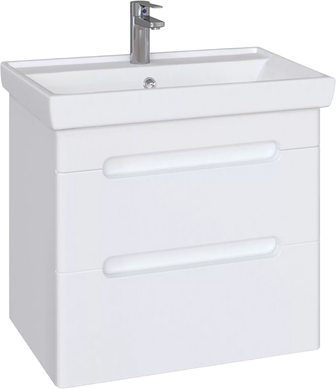 Тумба с раковиной SanStar Адель 50 подвесная, раковина Kirovit Фостер 50