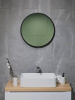 Зеркало круглое Dreja Miro 80 черное