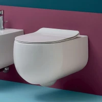 Комплект Унитаз подвесной Kerasan Flo + Крышка slim 319101 с микролифтом + Инсталляция Geberit Duofix UP 320 111.300.00.5 + Кнопка Sigma 01 115.770.JQ.5 лакированная, матовый хром + Крепления 111.815.00.1 к стене + Звукоизоляция