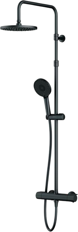 Душевая стойка AM.PM X-Joy F0785A422 черный матовый, с термостатом