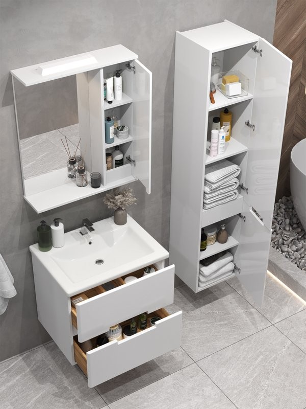 Мебель для ванной комнаты SanStar Ориана 50 напольная, раковина Cersanit Como 50