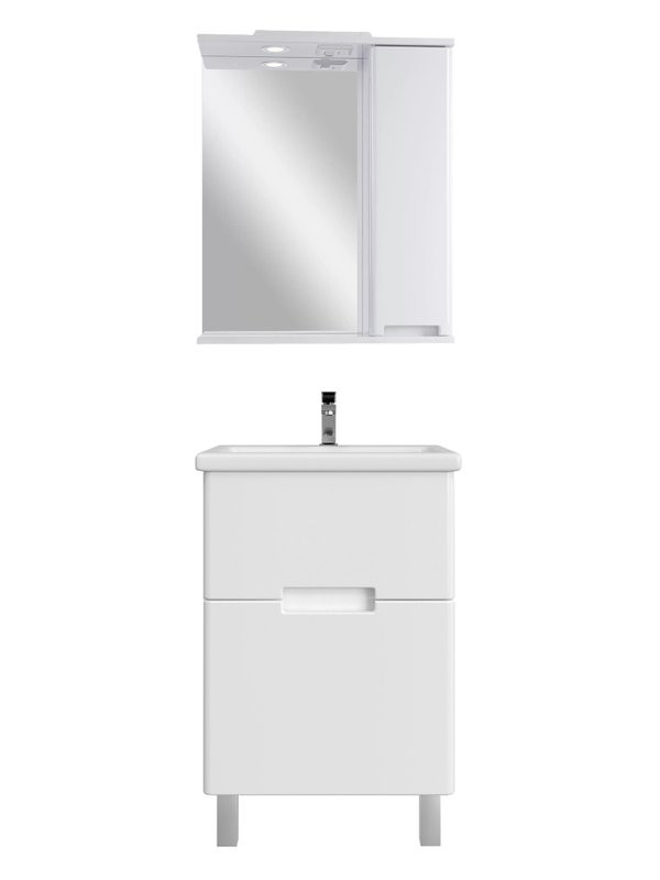 Мебель для ванной комнаты SanStar Ориана 50 напольная, раковина Cersanit Como 50