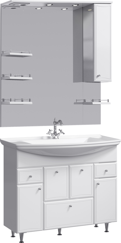 Мебель для ванной комнаты Aqwella Барселона люкс Барселона Люкс 105 с бельевой корзиной