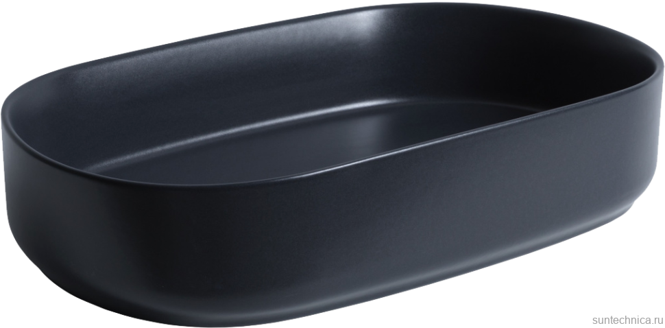 Накладная раковина Allen Brau Fantasy Oval 55x36, черная матовая