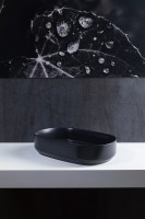 Накладная раковина Allen Brau Fantasy Oval 55x36, черная матовая