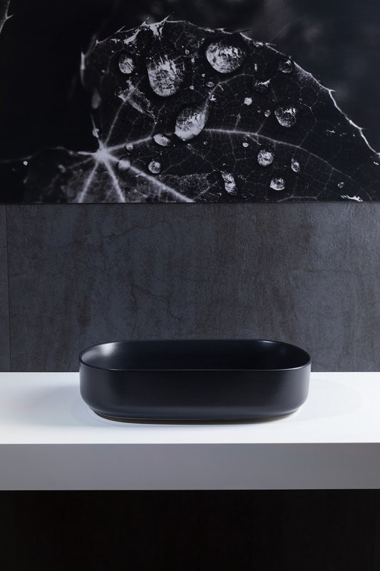 Накладная раковина Allen Brau Fantasy Oval 55x36, черная матовая