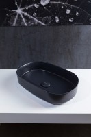 Накладная раковина Allen Brau Fantasy Oval 55x36, черная матовая