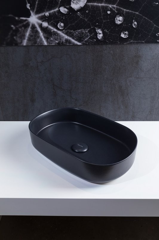 Накладная раковина Allen Brau Fantasy Oval 55x36, черная матовая