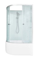 Душевая кабина DTO D EM4511RN профиль хром, стекло матовое с узором