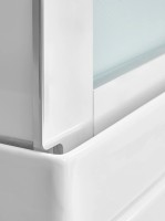 Душевая кабина DTO D EM4511RN профиль хром, стекло матовое с узором