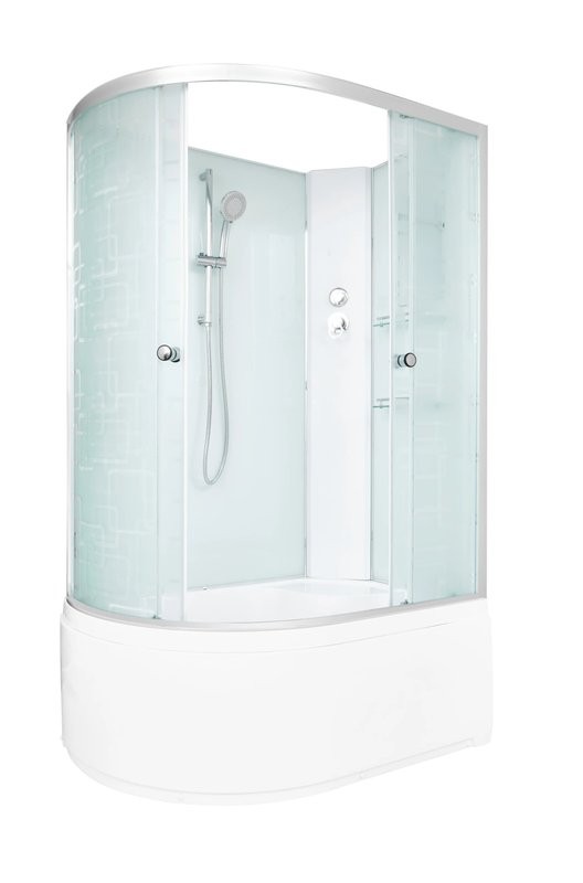 Душевая кабина DTO D EM4511RN профиль хром, стекло матовое с узором