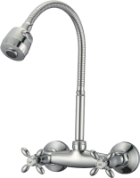 Смеситель для кухни D-lin D142808-T с гибким изливом, хром