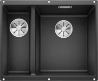 Комплект Мойка Blanco Subline 340/160-U антрацит, правая + Смеситель Ambis Ambis 523118