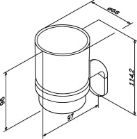 Набор Стакан AM.PM Joy A8434300 + Мыльница A8434200 Набор Стакан AM.PM Joy A8434300 + Мыльница A8434200