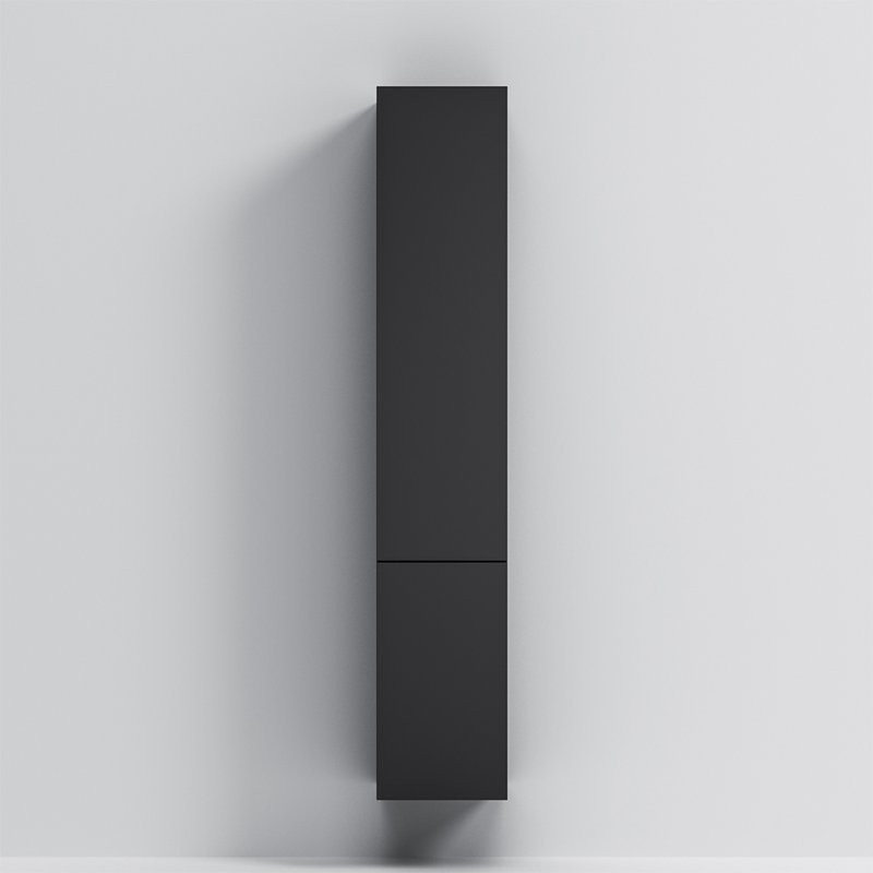 Шкаф-пенал для ванной AM.PM Gem R черный матовый, подвесной