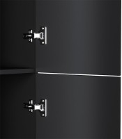 Шкаф-пенал для ванной AM.PM Gem R черный матовый, подвесной