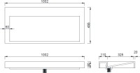 Раковина Armadi Art Flat 100 см, corian