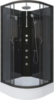 Душевая кабина Niagara Classic NG-6501-14BKTG 90x90 см, без крыши, с гидромассажем и тропическим душем