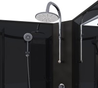 Душевая кабина Niagara Classic NG-6501-14BKTG 90x90 см, без крыши, с гидромассажем и тропическим душем