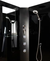 Душевая кабина Niagara Classic NG-6501-14BKTG 90x90 см, без крыши, с гидромассажем и тропическим душем