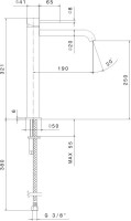 Смеситель для раковины KERAMA MARAZZI Eterna 69615XKM.59.067 брашированная медь