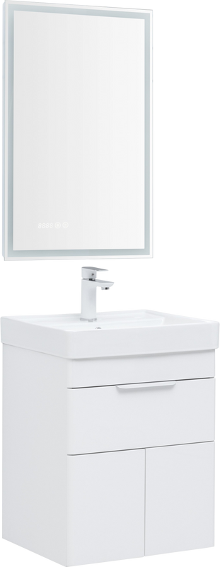 Мебель для ванной комнаты Aquanet Ирис new 60 подвесная, 1 ящик, 2 дверцы