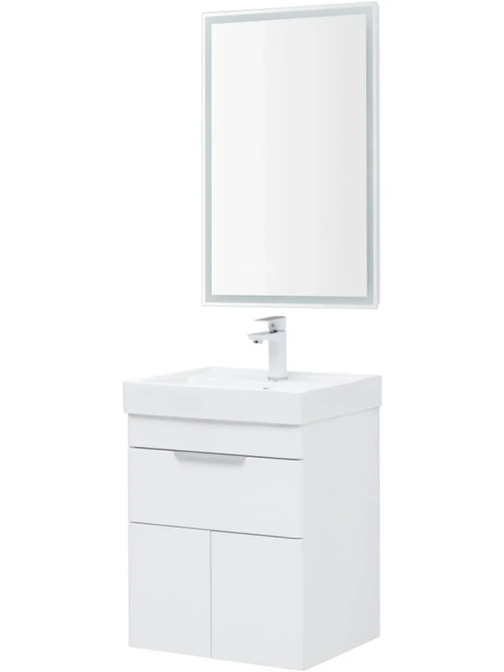 Мебель для ванной комнаты Aquanet Ирис new 60 подвесная, 1 ящик, 2 дверцы