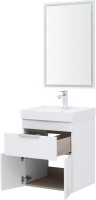Мебель для ванной комнаты Aquanet Ирис new 60 подвесная, 1 ящик, 2 дверцы