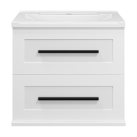 Тумба под раковину без столешницы Misty Модерн 60 подвесная, матовая белая