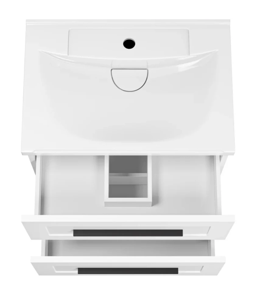 Тумба под раковину без столешницы Misty Модерн 60 подвесная, матовая белая
