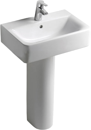 Раковина Ideal Standard Connect Cube E788601 55 см, с пьедесталом
