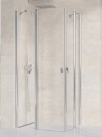Душевой уголок Ravak Chrome CRV2-120+CRV2-120 профиль блестящий, стекло прозрачное Transparent