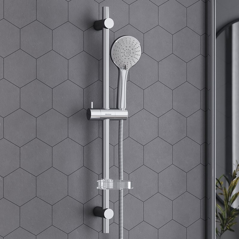 Душевой комплект Термостат Damixa Jupiter 776000000 для душа, хром + Гарнитур RedBlu Palace One 914100000