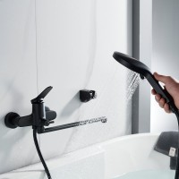 Универсальный смеситель Shevanik S6222H черный