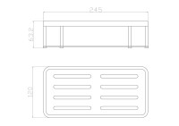 Полка Wonzon & Woghand WW-4131-BG брашированное золото Полка Wonzon & Woghand WW-4131-BG брашированное золото