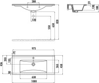 Мебельная раковина Creavit Su 100