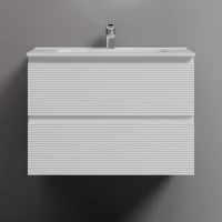 Тумба с раковиной Sancos Folk 70 bianco, раковина CN7007